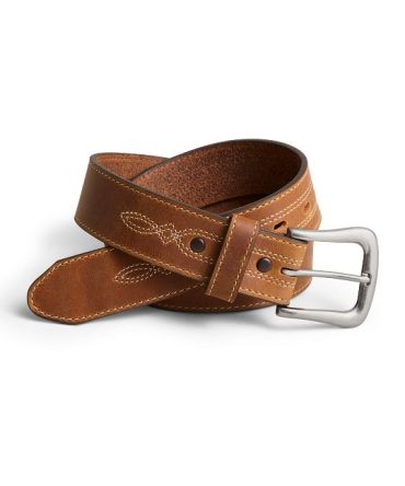 Red Wing Western Leather Belt Men's Belt in Brown Western Leather